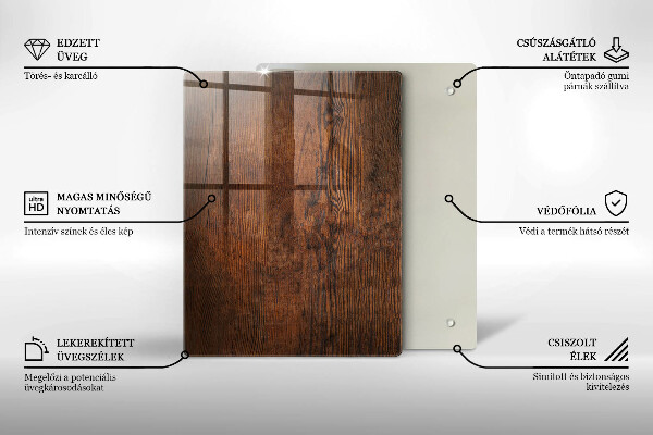 Sklenená doska na krájanie vianočné dekorácie