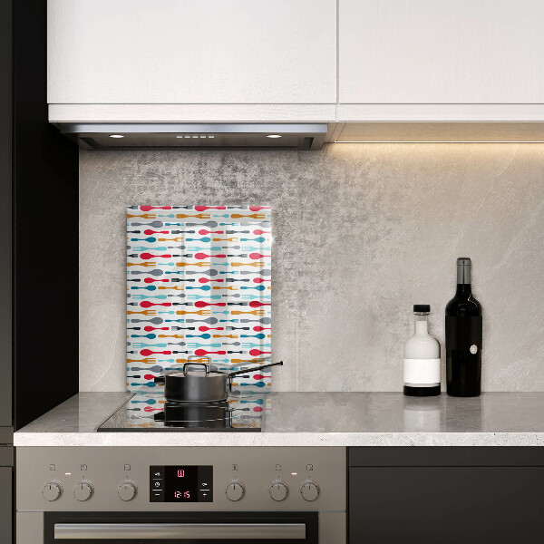 Sklenená doska na krájanie Ilustrácia lyžice