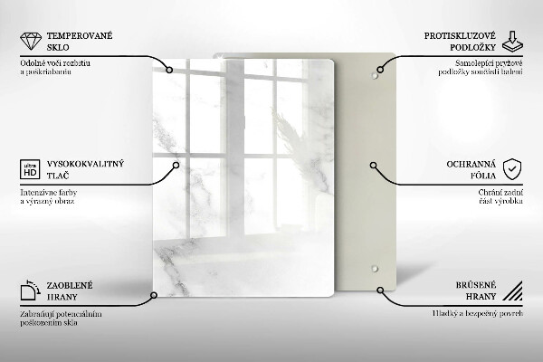 Sklenená doska na krájanie Kávové zrná