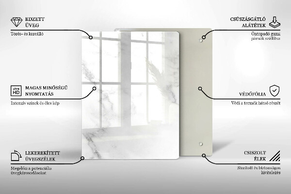 Sklenená doska na krájanie Kávové zrná