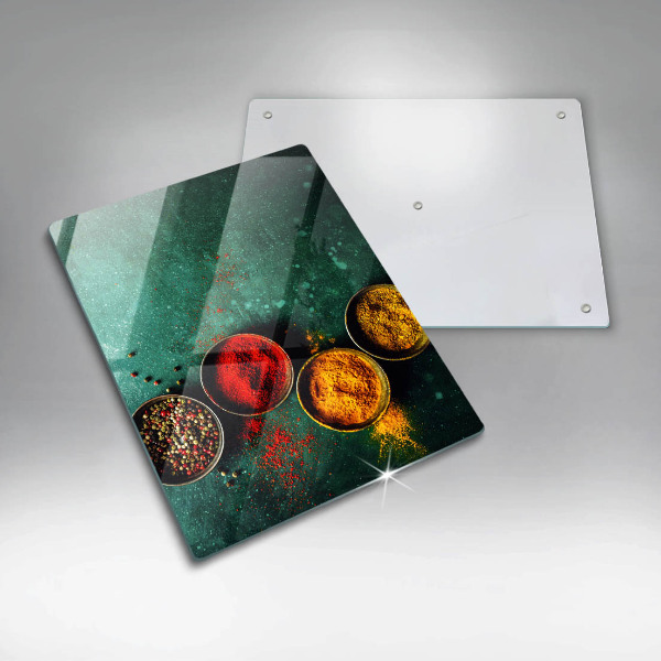 Sklenená doska na krájanie Orientálne korenie