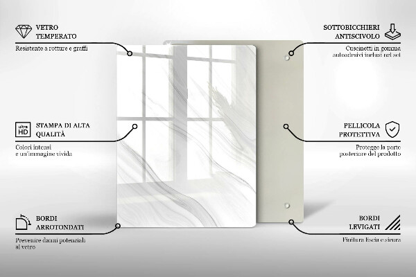Sklenená doska na krájanie Orientálne korenie