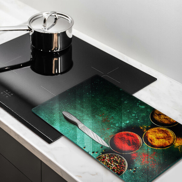 Sklenená doska na krájanie Orientálne korenie