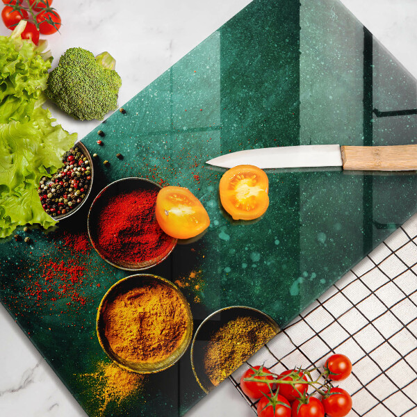 Sklenená doska na krájanie Orientálne korenie