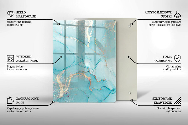 Sklenená doska na krájanie Veľkonočné ozdoby
