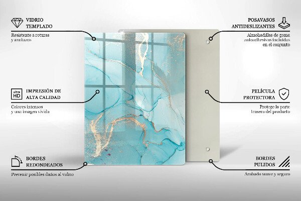 Sklenená doska na krájanie Veľkonočné ozdoby