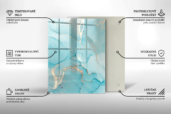 Sklenená doska na krájanie Veľkonočné ozdoby