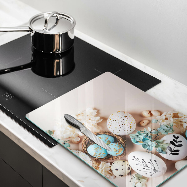 Sklenená doska na krájanie Veľkonočné ozdoby