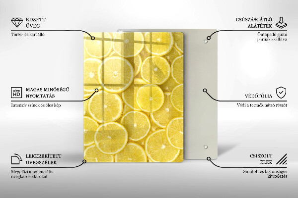 Sklenená doska na krájanie Farebné cukríky