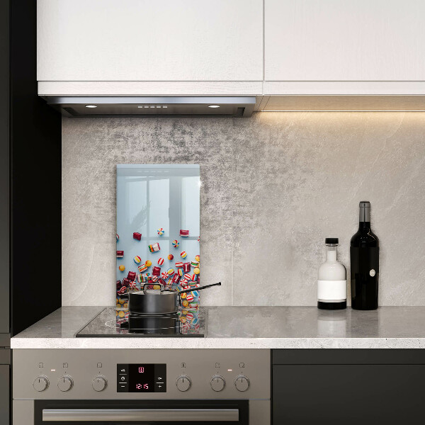 Sklenená doska na krájanie Farebné cukríky