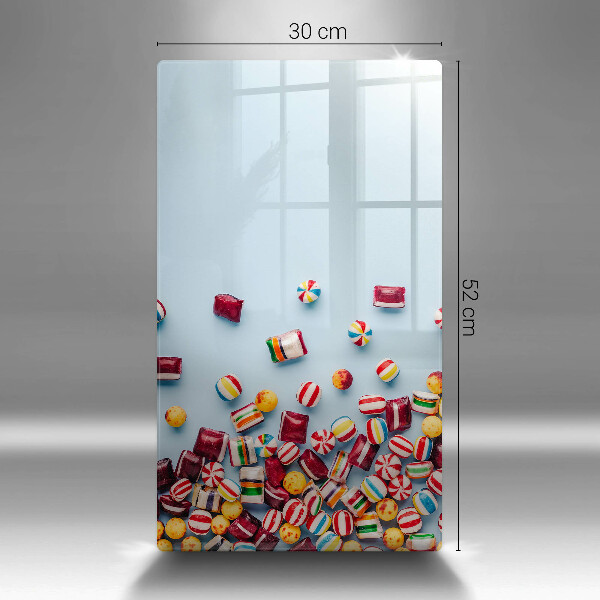 Sklenená doska na krájanie Farebné cukríky