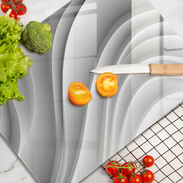 Sklenená doska na krájanie Geometrické čiary