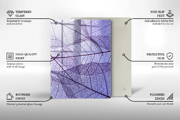 Sklenená doska na krájanie Zelenina a korenie