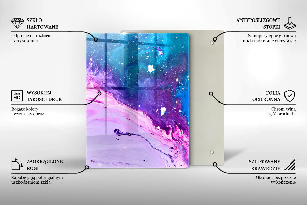 Sklenená doska na krájanie Zelené ovocie a zelenina