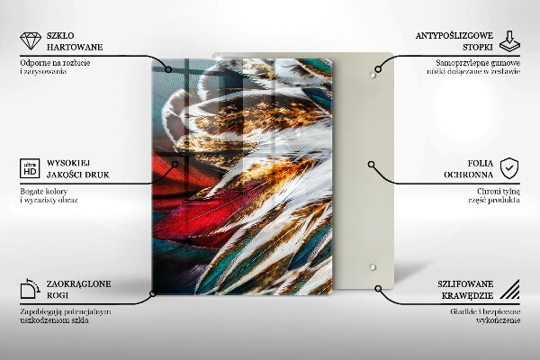 Kuchynská doska zo skla Farebná abstrakcia