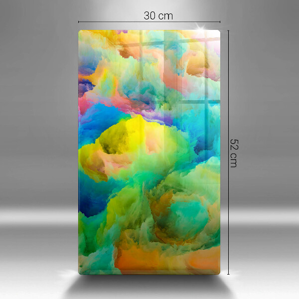 Kuchynská doska zo skla Farebná abstrakcia