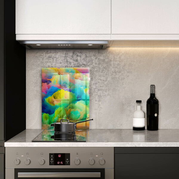 Kuchynská doska zo skla Farebná abstrakcia