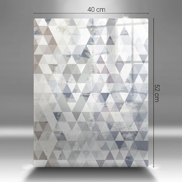 Kuchynská doska zo skla Vzor trojuholníkov
