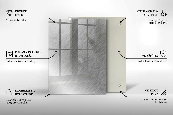 Kuchynská doska zo skla Vzor trojuholníkov