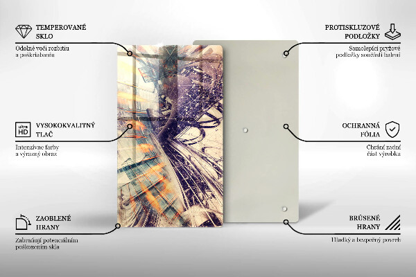 Kuchynská doska zo skla Moderné zloženie