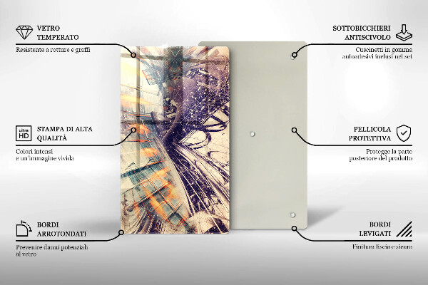 Kuchynská doska zo skla Moderné zloženie