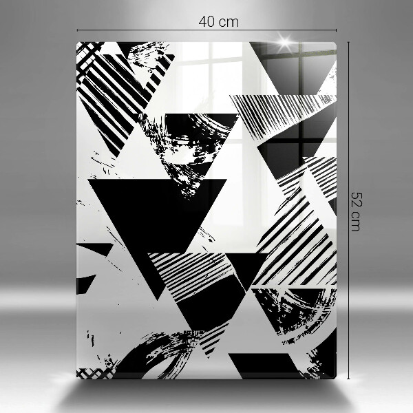 Kuchynská doska zo skla Geometrické trojuholníky