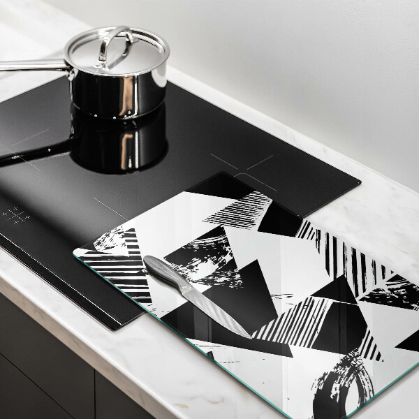 Kuchynská doska zo skla Geometrické trojuholníky