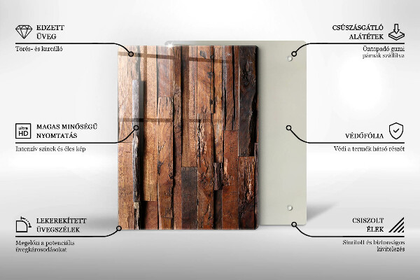 Kuchynská doska zo skla Geometrické trojuholníky