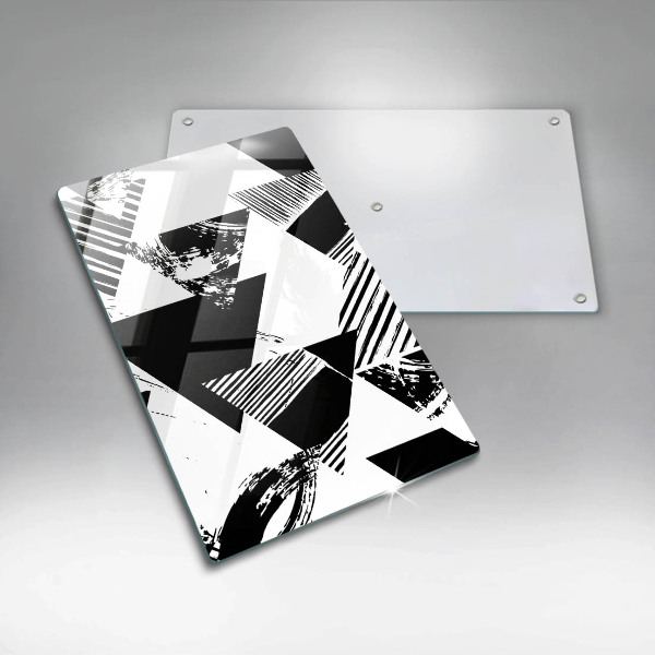 Kuchynská doska zo skla Geometrické trojuholníky