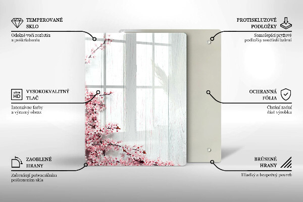 Kuchynská doska zo skla Vtáčie perie