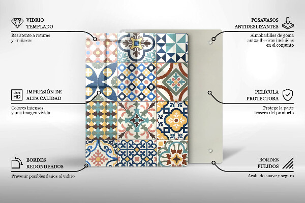 Kuchynská doska zo skla Jemný biely mramor