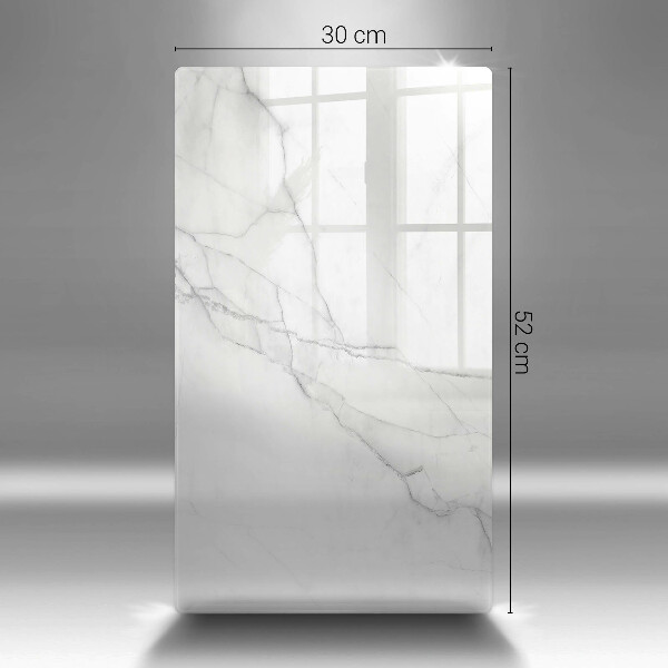 Kuchynská doska zo skla Jemný biely mramor