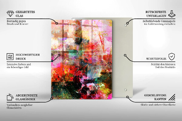 Kuchynská doska zo skla Bezšvový vzor vínových zátok