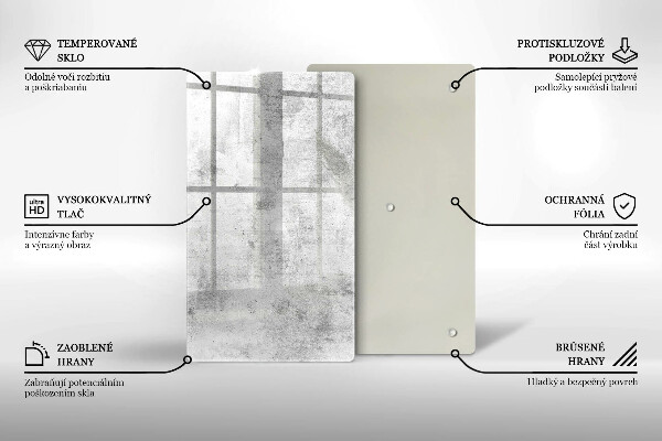 Kuchynská doska zo skla Betónová textúra