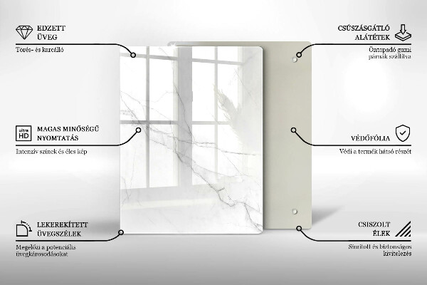 Kuchynská doska zo skla Pastelový mramor