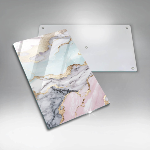 Kuchynská doska zo skla Pastelový mramor