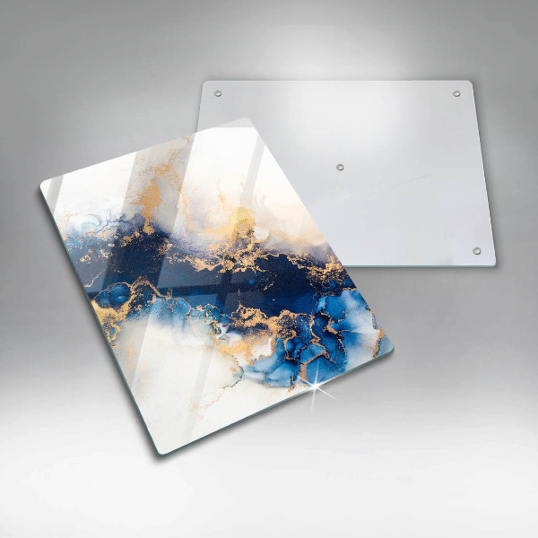 Kuchynská doska zo skla Abstrakcia s modrou