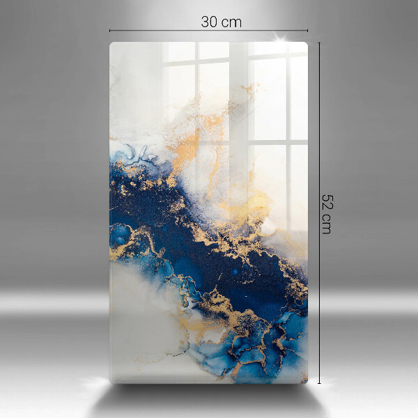 Kuchynská doska zo skla Abstrakcia s modrou