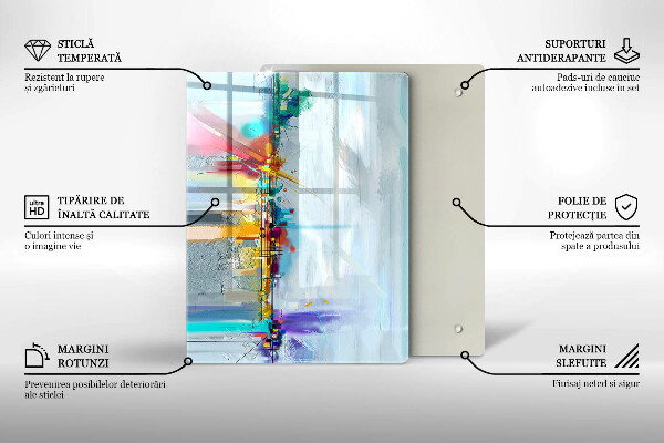 Kuchynská doska zo skla Ozdobný kameň so zlatom