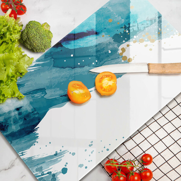 Kuchynská doska zo skla Modré škvrny