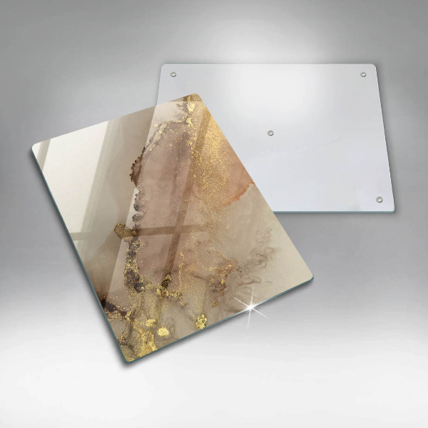 Kuchynská doska zo skla Zlatá abstrakcia