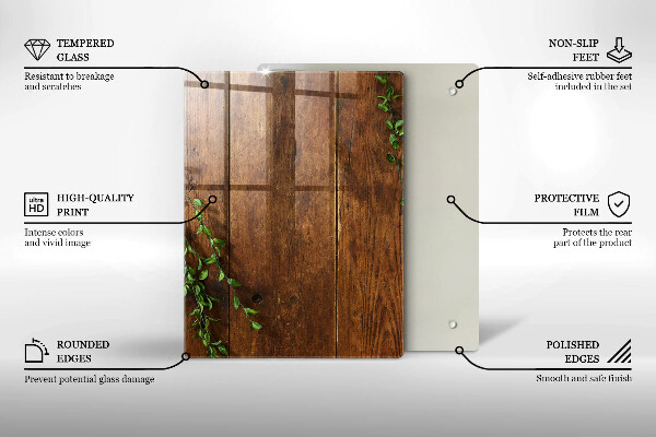 Kuchynská doska zo skla Zlatá abstrakcia