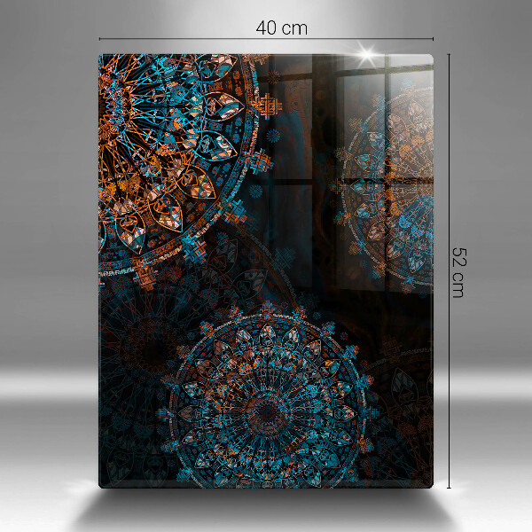 Kuchynská doska zo skla Boho vintage kolesá