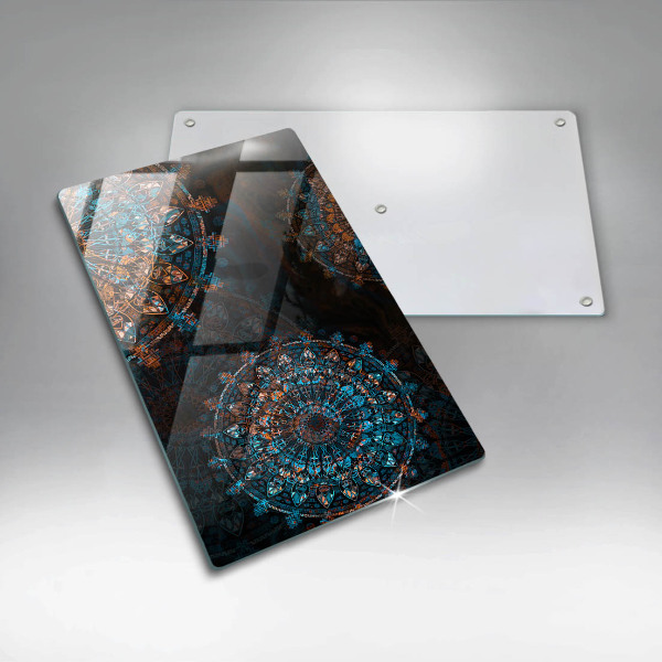 Kuchynská doska zo skla Boho vintage kolesá