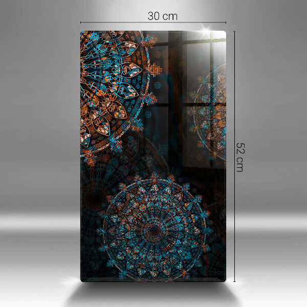 Kuchynská doska zo skla Boho vintage kolesá