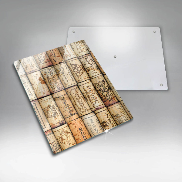 Kuchynská doska zo skla Staré zátky od vína