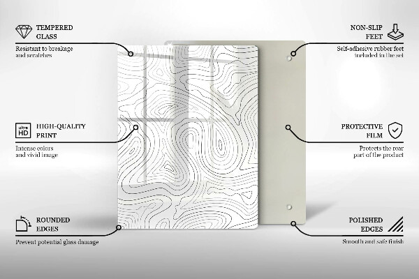 Kuchynská doska zo skla Staré zátky od vína