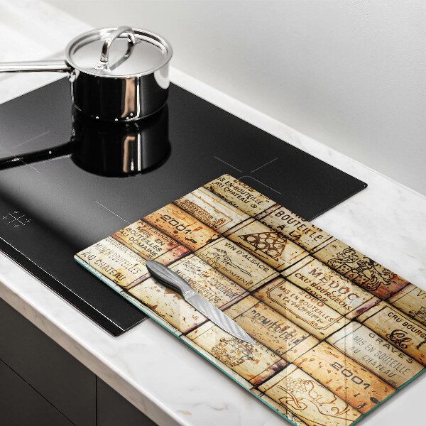 Kuchynská doska zo skla Staré zátky od vína