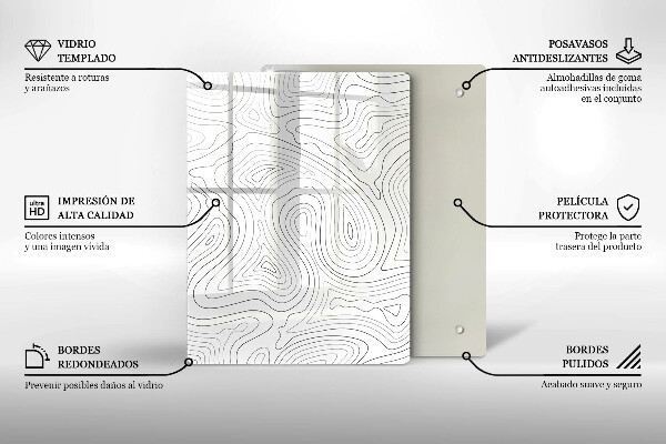 Kuchynská doska zo skla Staré zátky od vína
