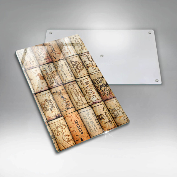 Kuchynská doska zo skla Staré zátky od vína